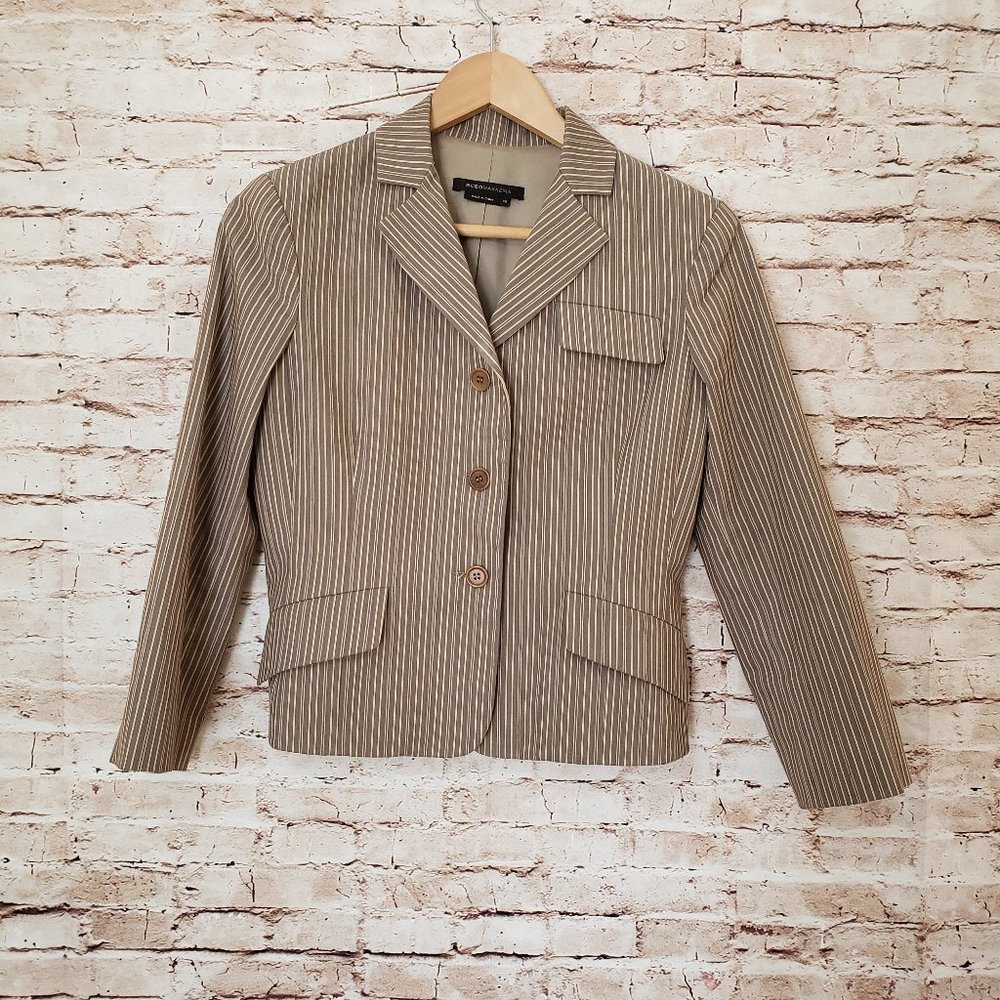 BCBG Maxazria Pinstripe Blazer Jacket Size XS